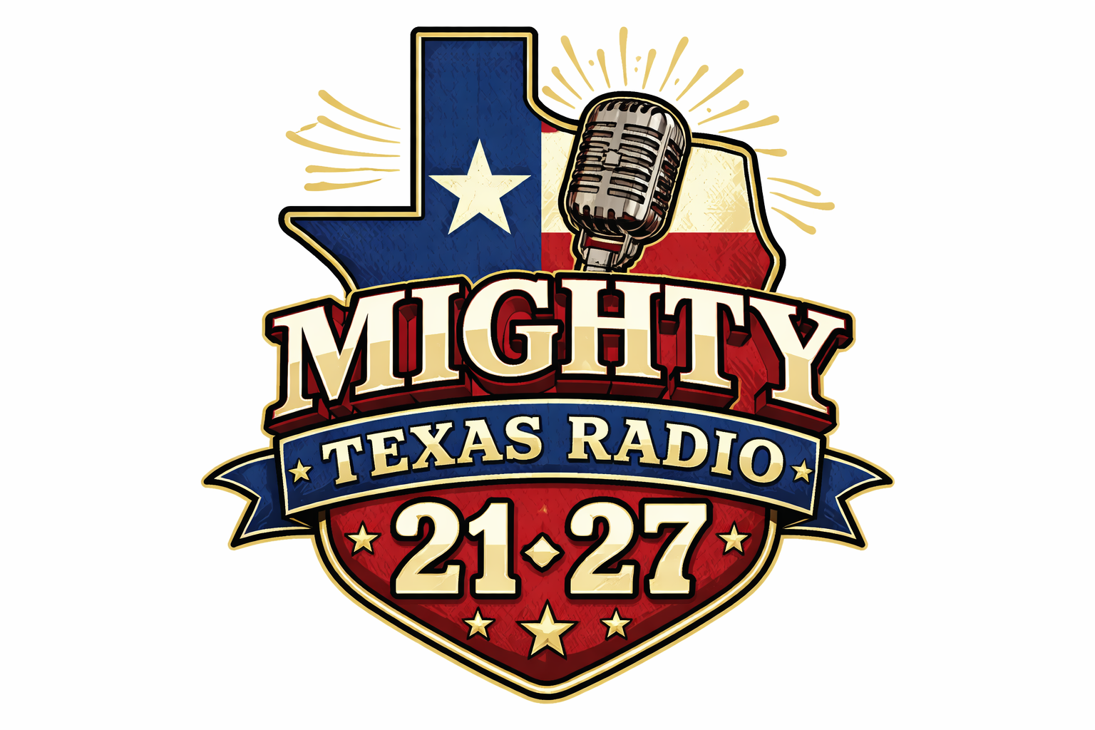 Mighty Texas Radio Logo
